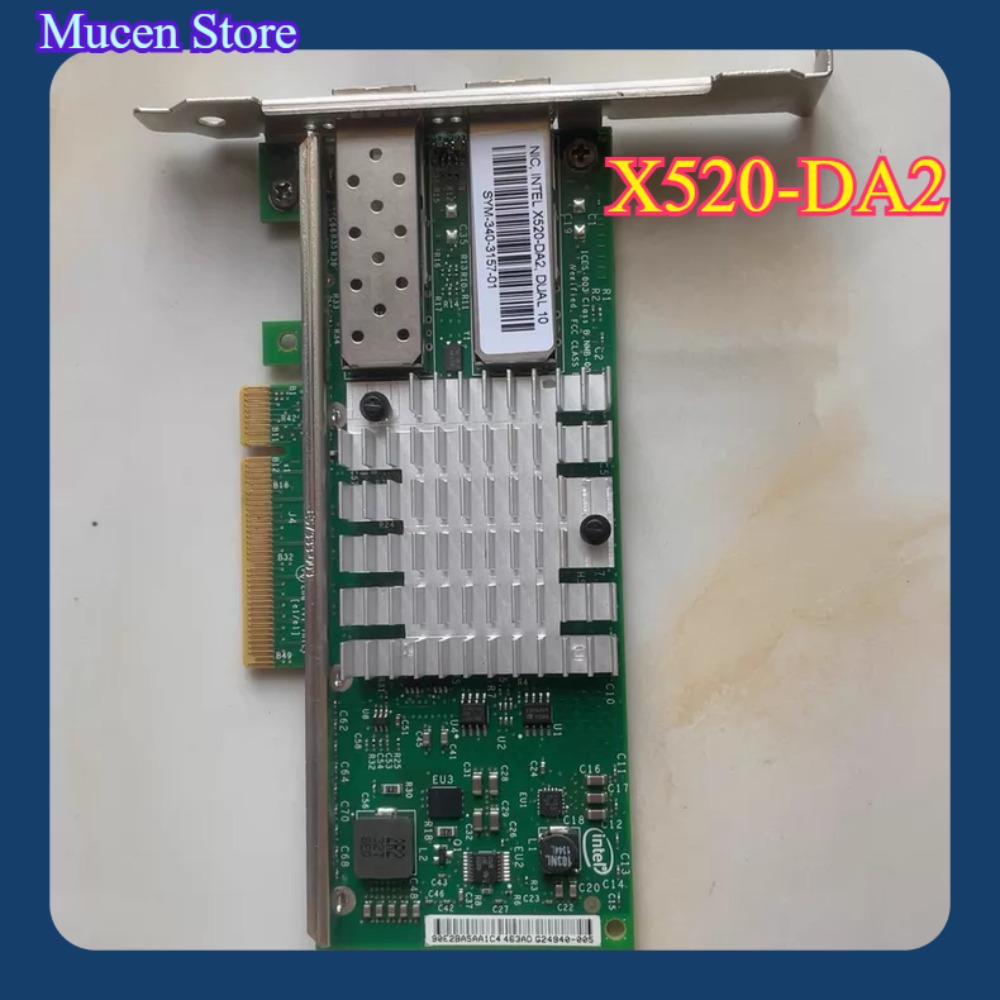 10Gb Sfp+ Pcie Network Card Dual Port - Placa de Rede X520-DA2 10Gb SFP+
