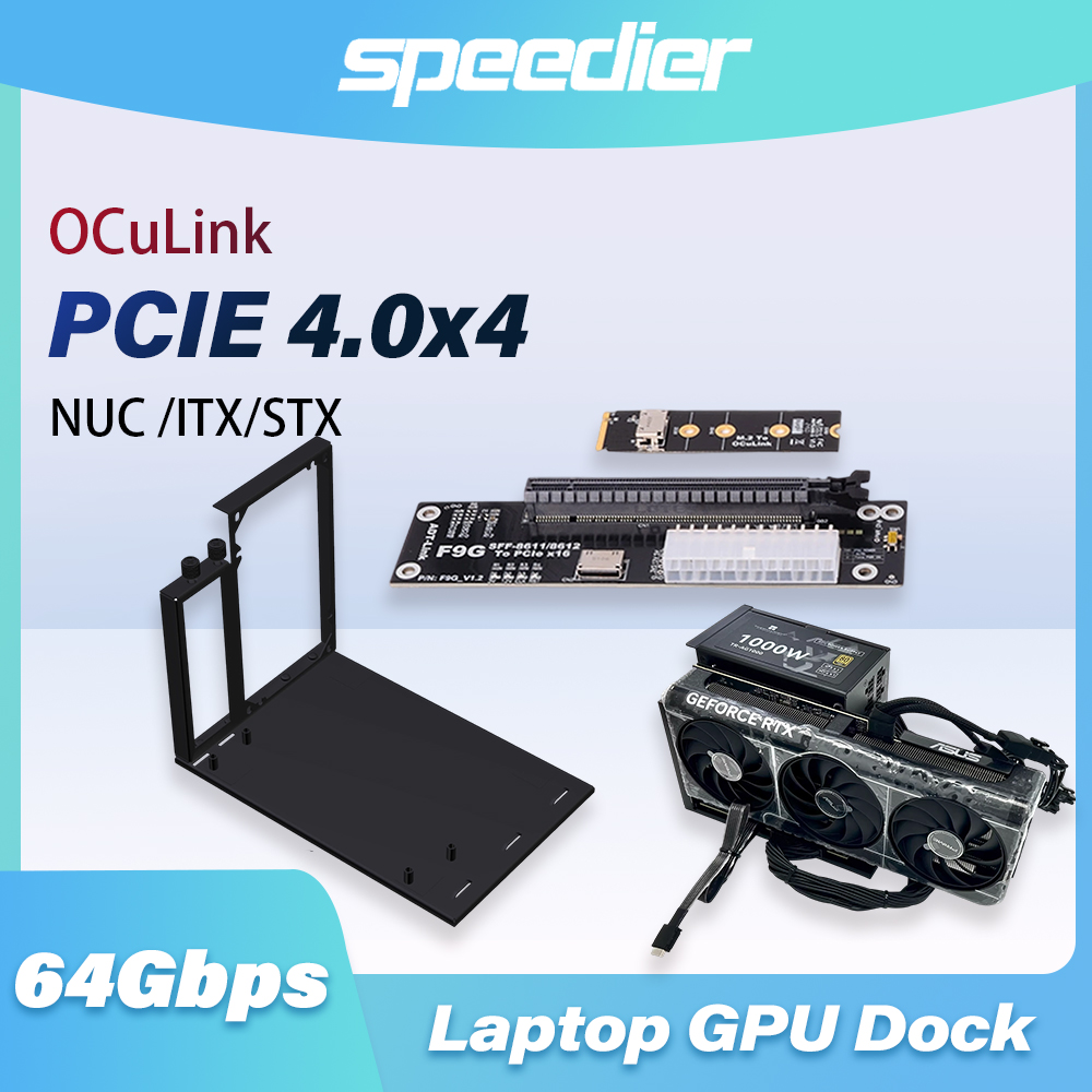 External Gpu Dock Pcie 4.0 Oculink - Adaptador EGPU F9G 64Gbps OcuLink para