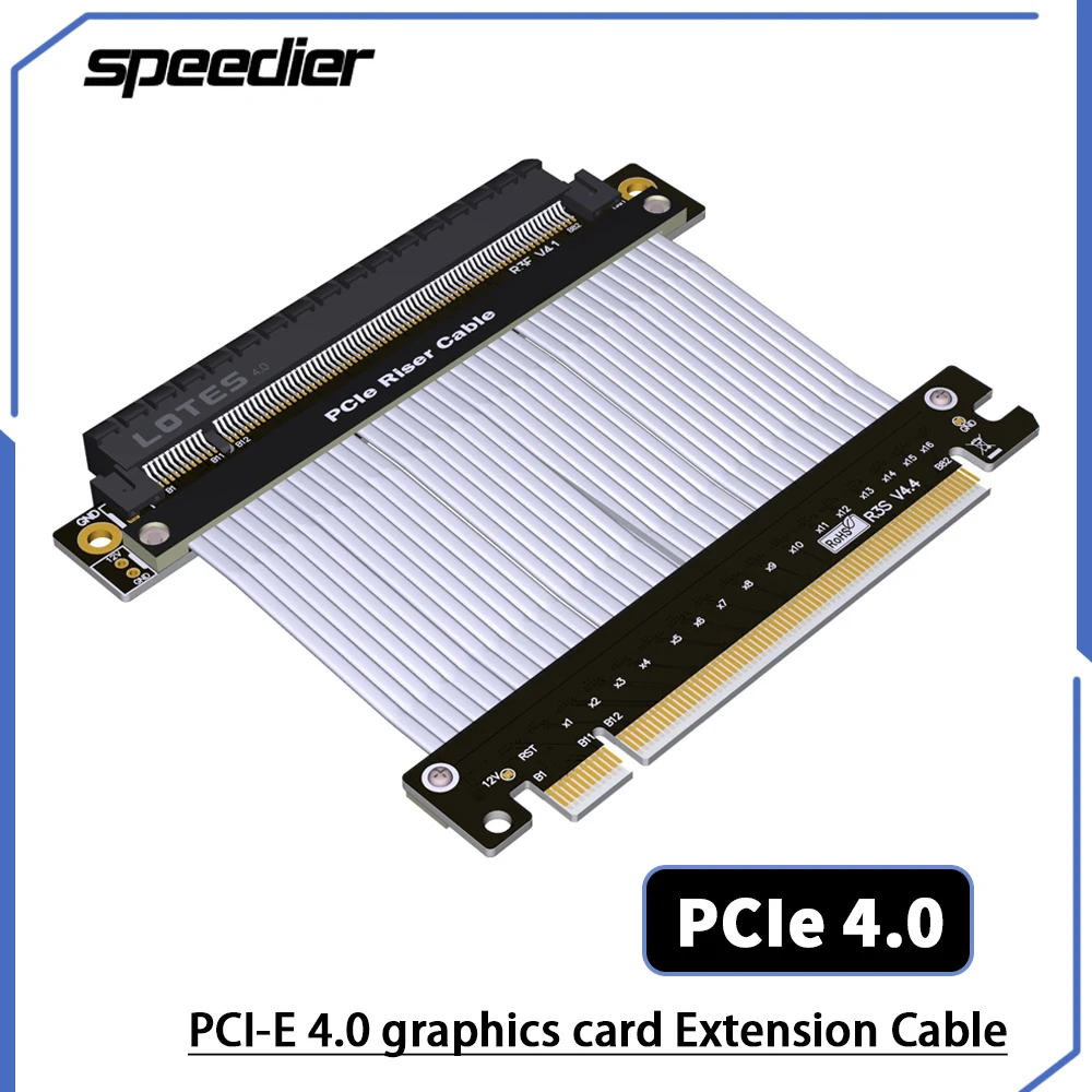 Pcie 4.0 X16 Riser Cable 90 Degree - Cabo Riser PCIE 4.0 X16 para