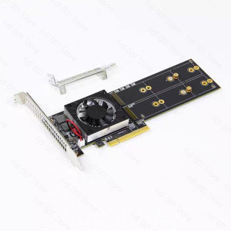 Quad M.2 Nvme Pcie Bifurcation Card - Placa Adaptadora de Expansão PCIe PEX8747