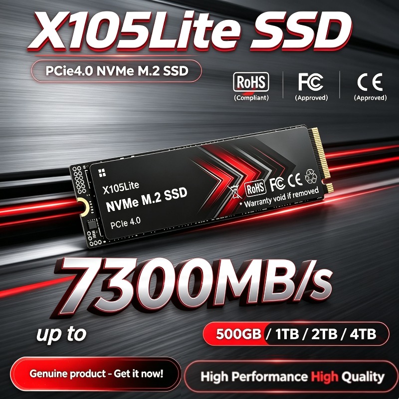 M.2 Nvme 4Tb Pcie 4.0 Ssd - X105Lite SSD NVMe M.2 PCIe 4.0