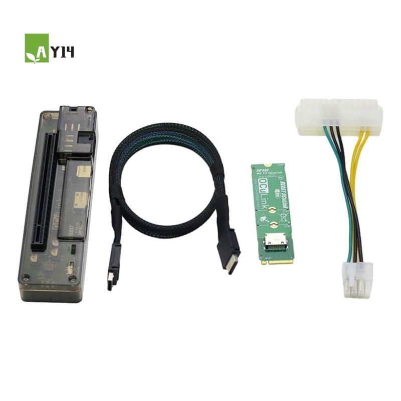 External Gpu Dock Pcie 4.0 Oculink - Adaptador AY14 -M.2 MKEY para OCULINK,