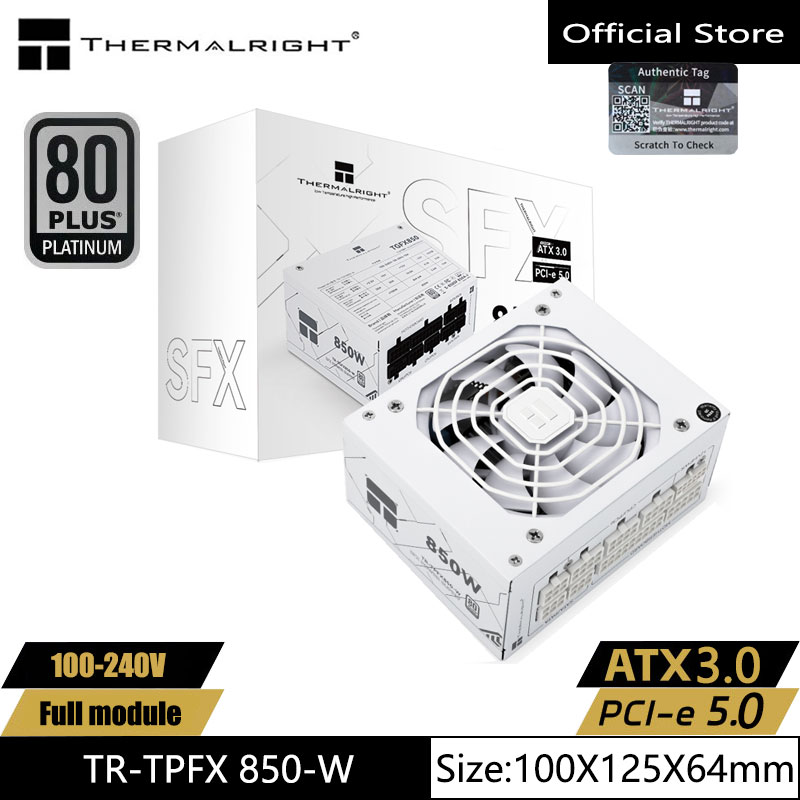Sfx Power Supply 850W Gold - Fonte de alimentação Thermalright TR-TPFX850-W White