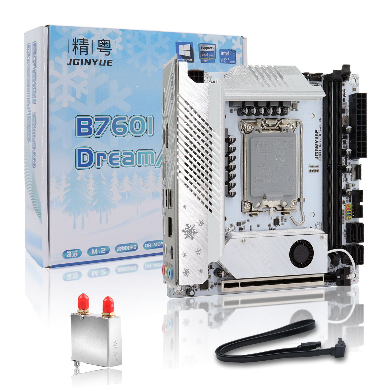 Lga 1700 Ddr5 Itx Motherboard - JGINYUE B760 Placa-mãe Mini ITX LGA