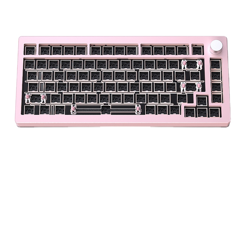 Kit de Teclado Mecânico HJSDZH - Mechanical Keyboard Barebone Aluminum Gasket 75 avaliação e preço