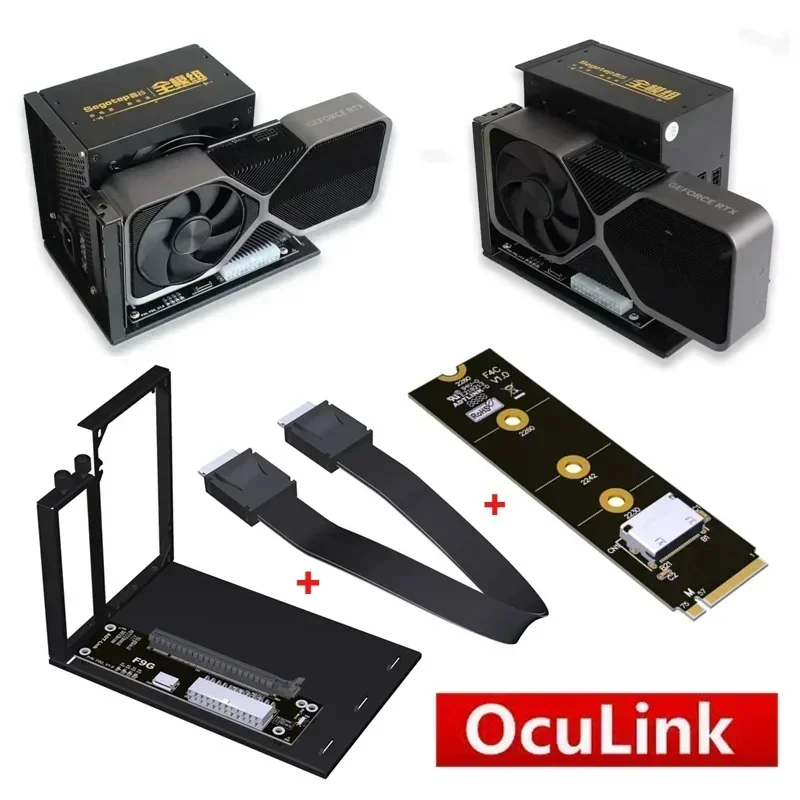 Adaptador EGPU F9G 64Gbps OcuL - External Gpu Dock Pcie 4.0 Oculink avaliação e preço