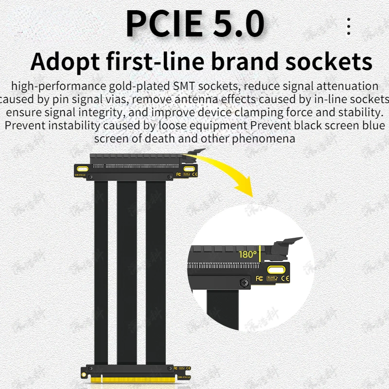 Cabo Riser PCIE 5.0 x16, Perfe - Pcie 4.0 X16 Riser Cable 90 Degree avaliação e preço