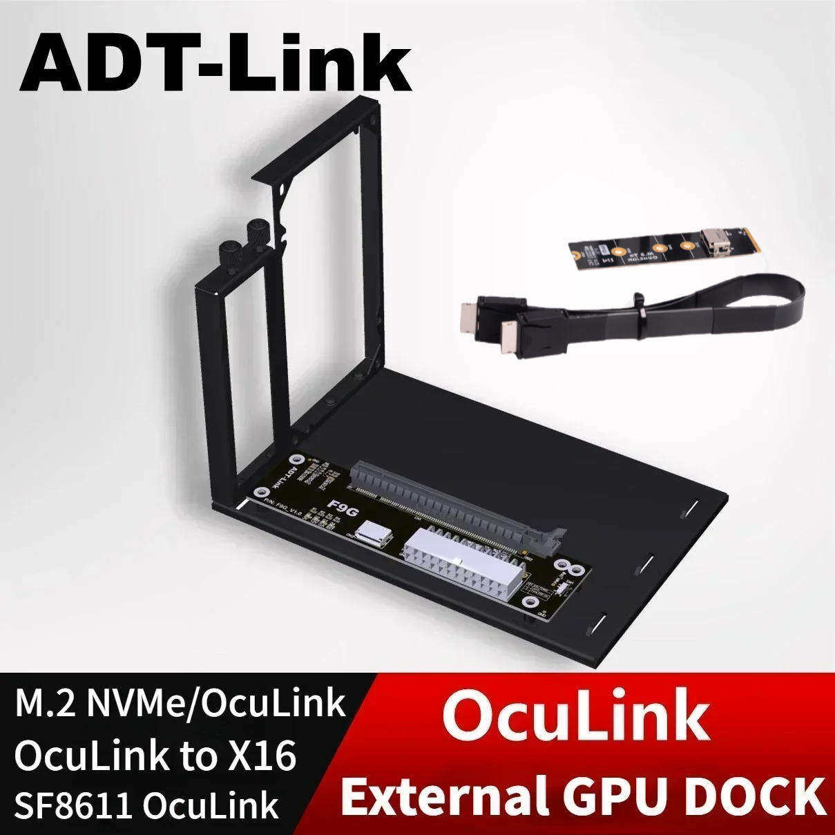 ADT PCIe 4.0 64 Gbps OcuLink P - External Gpu Dock Pcie 4.0 Oculink avaliação e preço