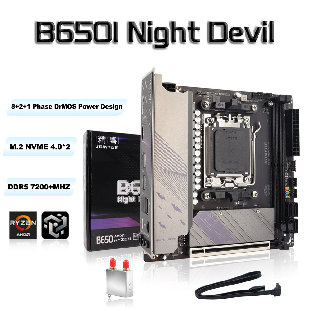 JGINYUE B650 ITX Placa-mãe DDR - B650 Itx Motherboard Wifi avaliação e preço