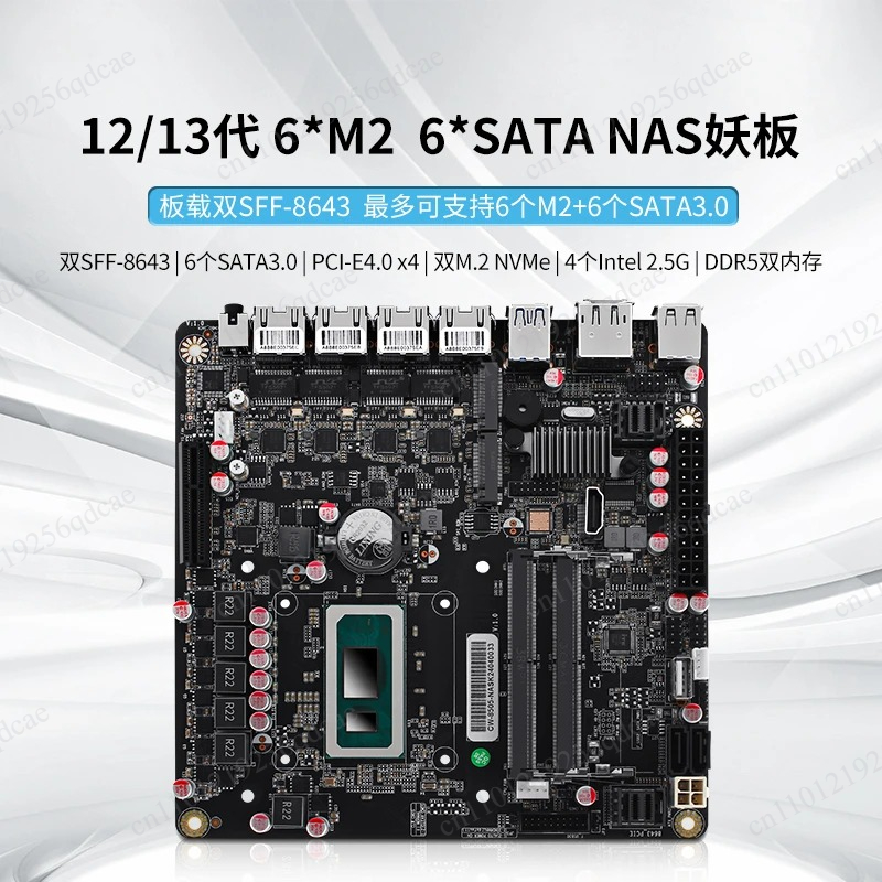 Placa-Mãe NAS Escalável de 10  - Nas Motherboard N100 6 Sata avaliação e preço