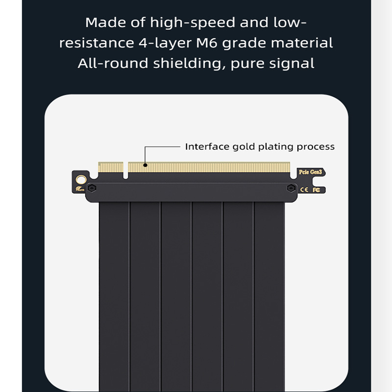 Teucer vertical gpu suporte de - Pcie 4.0 X16 Riser Cable 90 Degree avaliação e preço