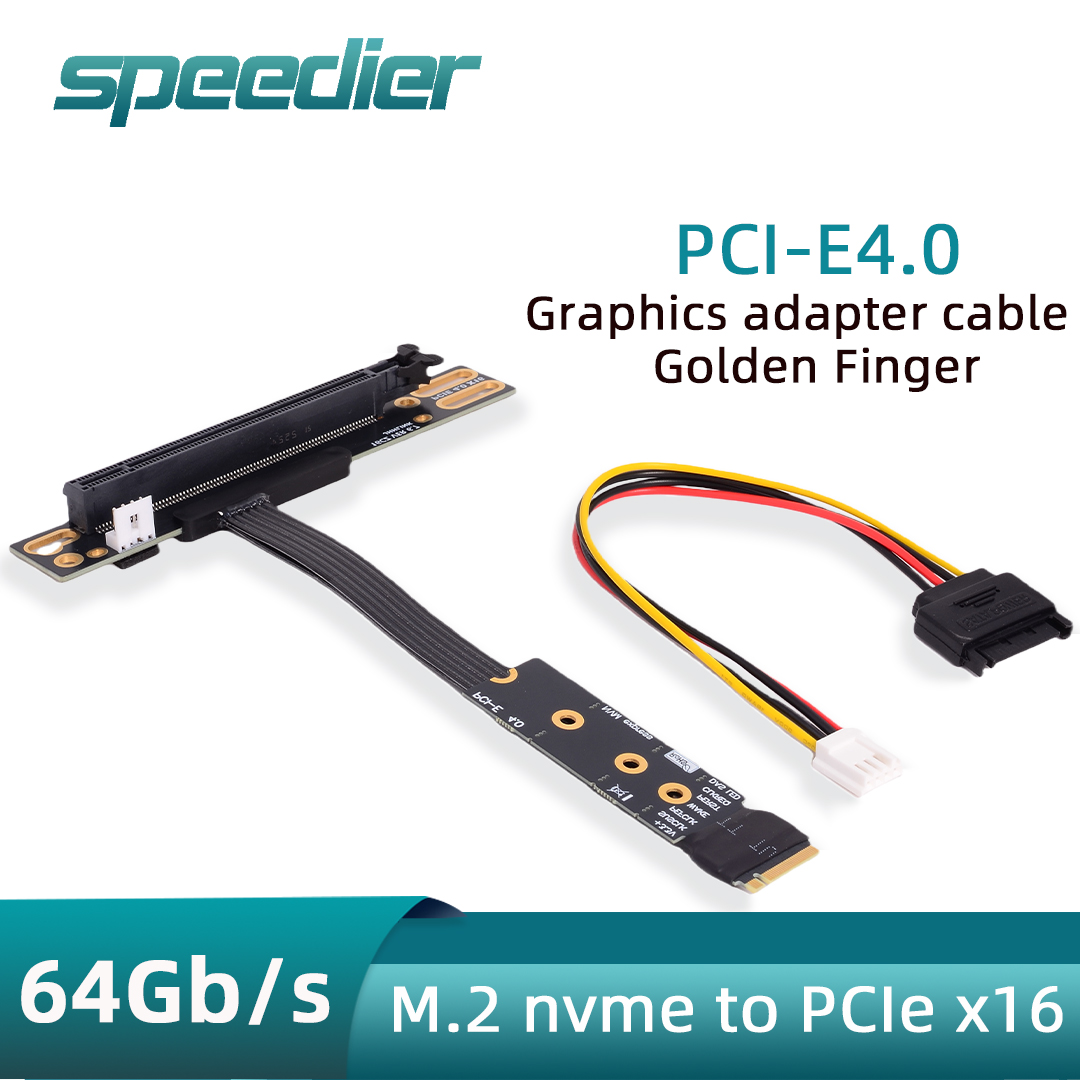 M.2 nvme para pcie x16 90 grau - Pcie 4.0 X16 Riser Cable 90 Degree avaliação e preço