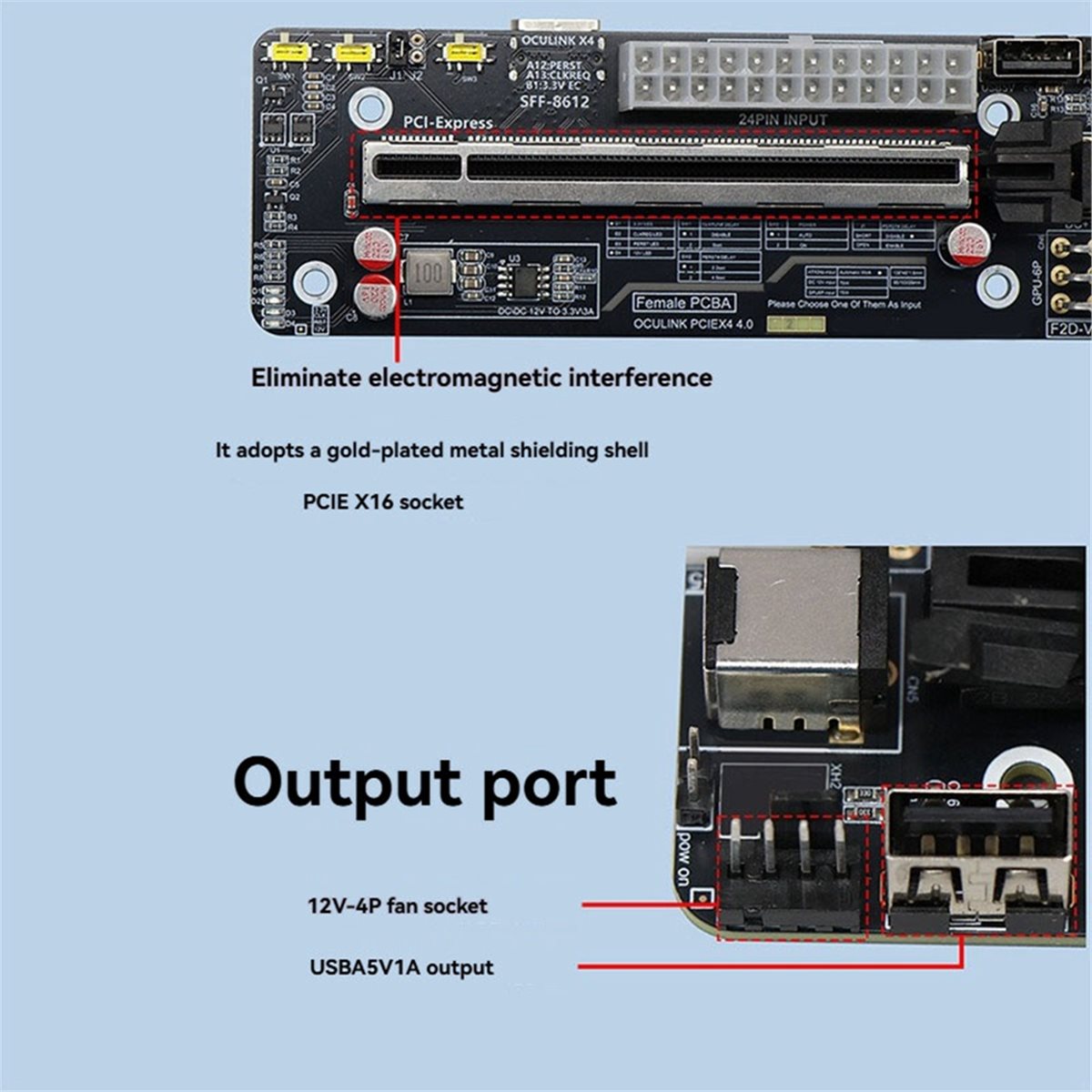 Placa de Desenvolvimento Oculi - External Gpu Dock Pcie 4.0 Oculink avaliação e preço