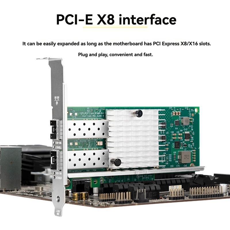X520-DA1 10 Gb SFP + Placa de  - 10Gb Sfp+ Pcie Network Card Dual Port avaliação e preço