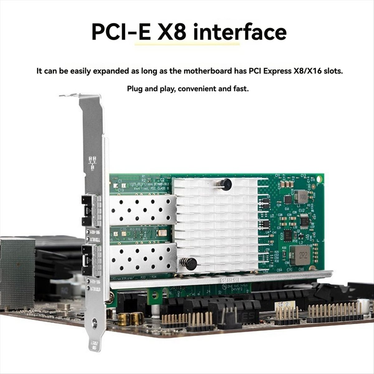 Estable- X520-DA1 10 Gb SFP +  - 10Gb Sfp+ Pcie Network Card Dual Port avaliação e preço
