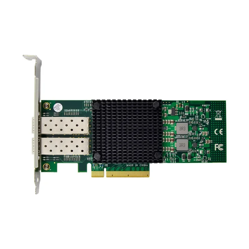 Placa de rede de fibra de serv - 10Gb Sfp+ Pcie Network Card Dual Port avaliação e preço