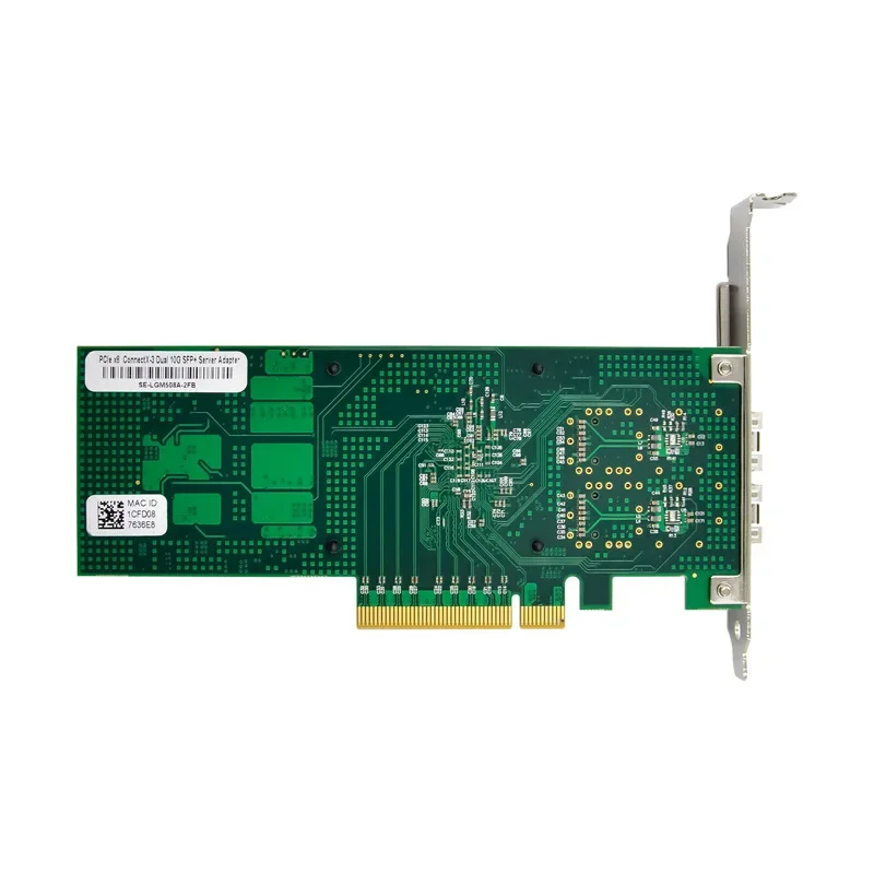 Placa de rede de fibra de serv - 10Gb Sfp+ Pcie Network Card Dual Port avaliação e preço
